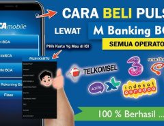 beli pulsa lewat mbanking BCA