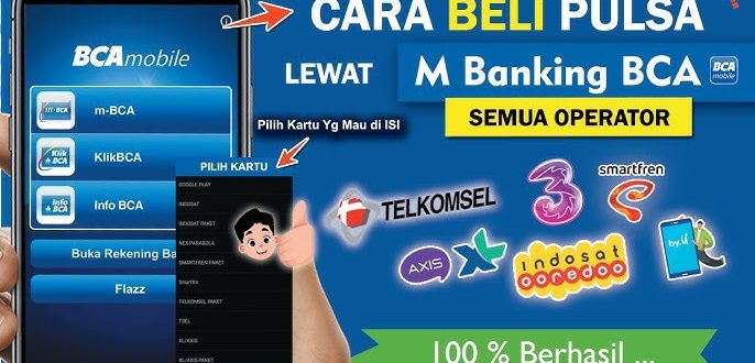 beli pulsa lewat mbanking BCA