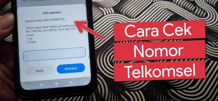 cara cek nomor telkomsel terbaru