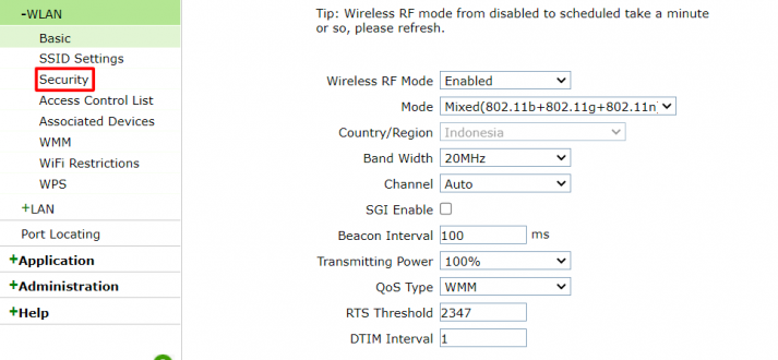 cara ganti password wifi