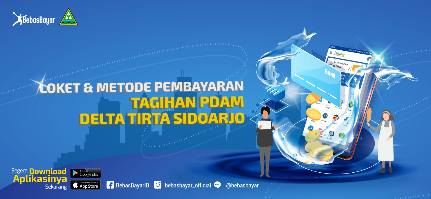 Loket dan Bermacam Metode Pembayaran PDAM Delta Tirta Kabupaten Sidoarjo