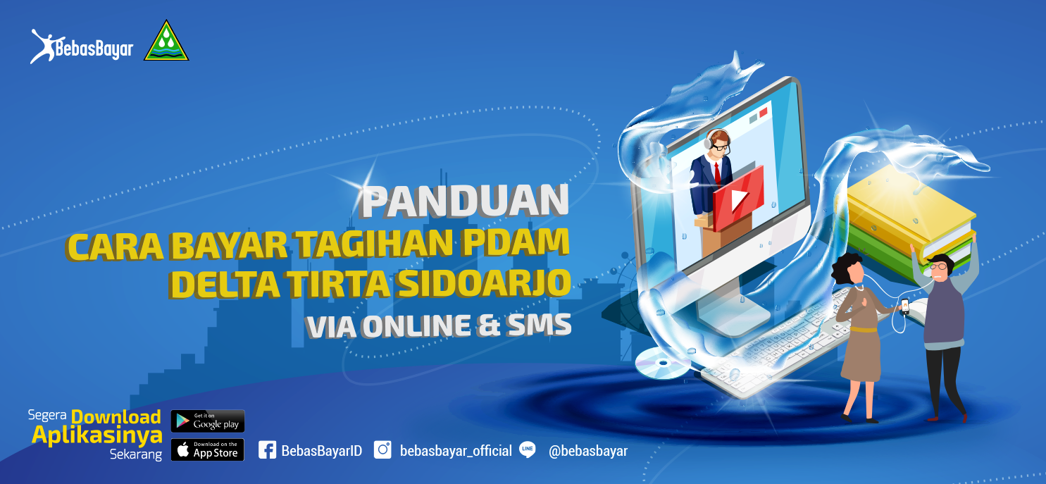 Panduan Bayar Tagihan PDAM Delta Tirta Kabupaten Sidoarjo Online dan SMS