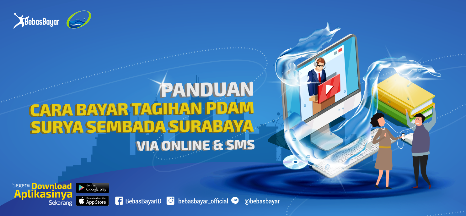 Panduan Bayar Tagihan PDAM Surya Sembada Kota Surabaya Online dan SMS
