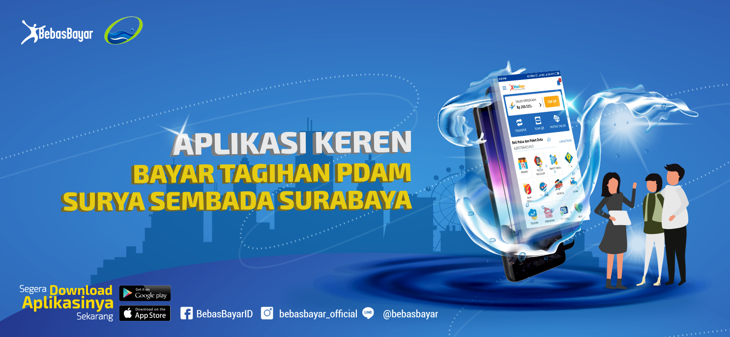 Aplikasi Bayar Tagihan PDAM Surya Sembada Kota Surabaya