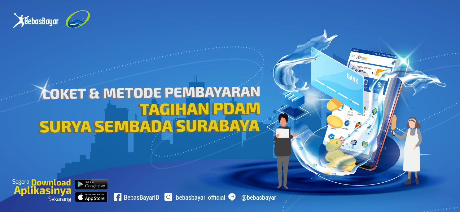 Loket dan Bermacam Metode Pembayaran PDAM Surya Sembada Kota Surabaya