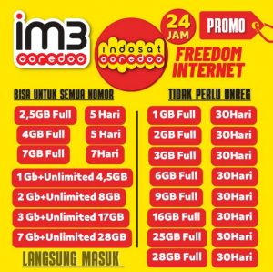 harga paket internet indosat