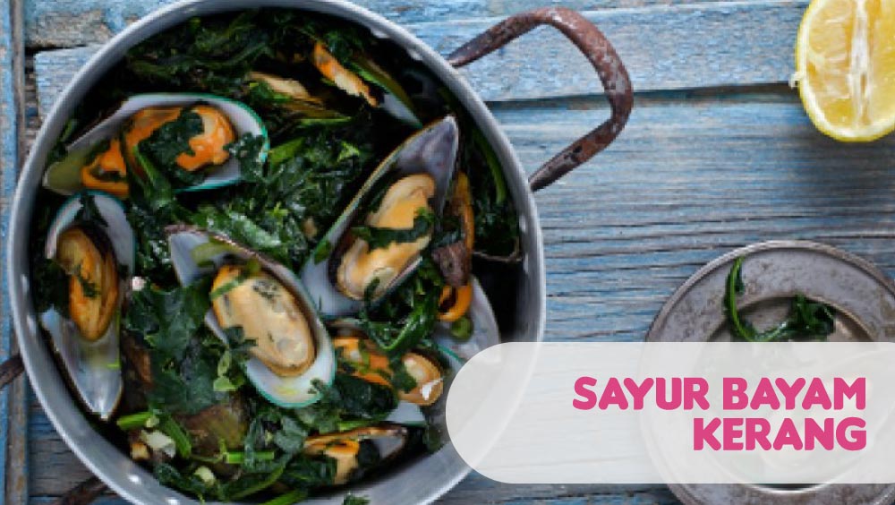 Resep Sayur Bayam Kerang