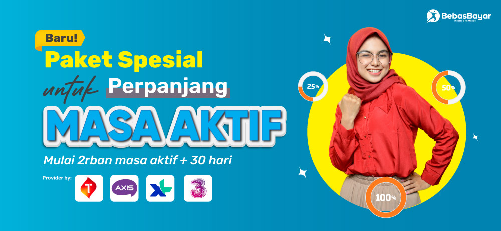 kini kamu tambah masa aktif kartu telkomsel, three dan axis di aplikasi SpeedCash