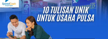 tulisan jual pulsa yang menarik