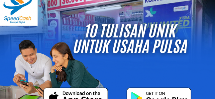 tulisan jual pulsa yang menarik