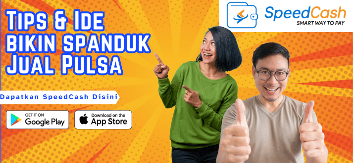 contoh spanduk jual pulsa unik