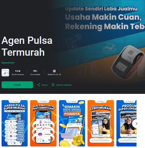 Aplikasi jual pulsa