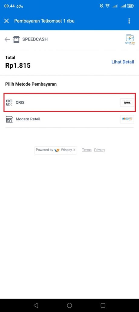 beli pulsa telkomsel bayar pakai QRIS