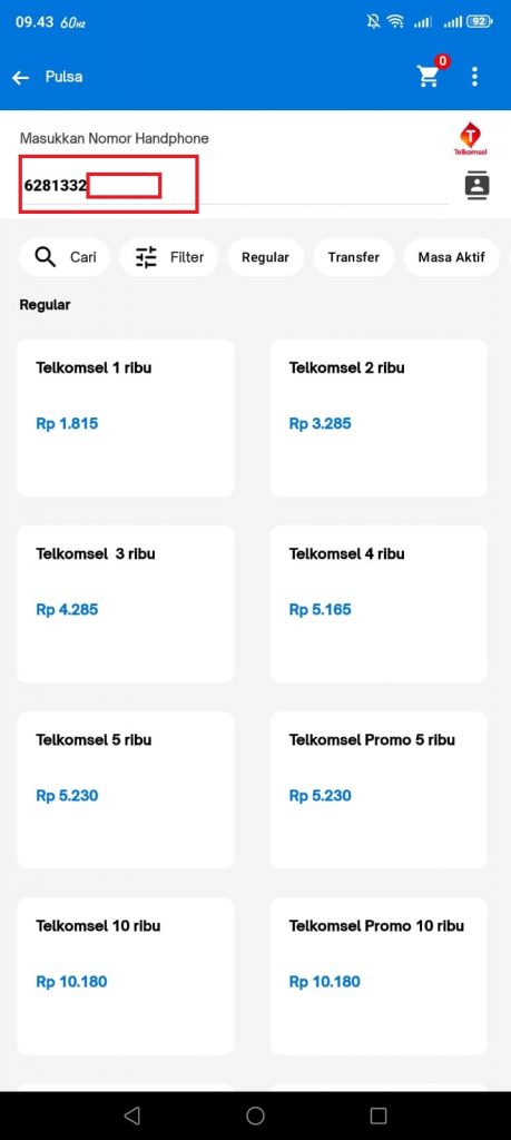 isi pulsa telkomsel bayar pakai QRIS