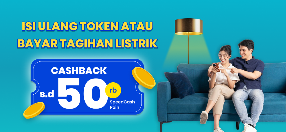 Isi ulang token dan bayar tagihan listrik dapat cashback