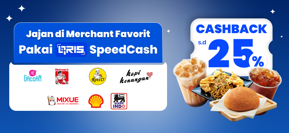 Scan QRIS SpeedCash dapat cashback