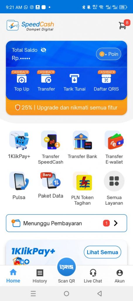transfer e-wallet