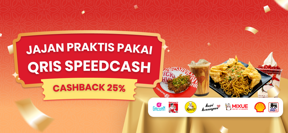 Bayar pakai qris SpeedCash dapat cashback