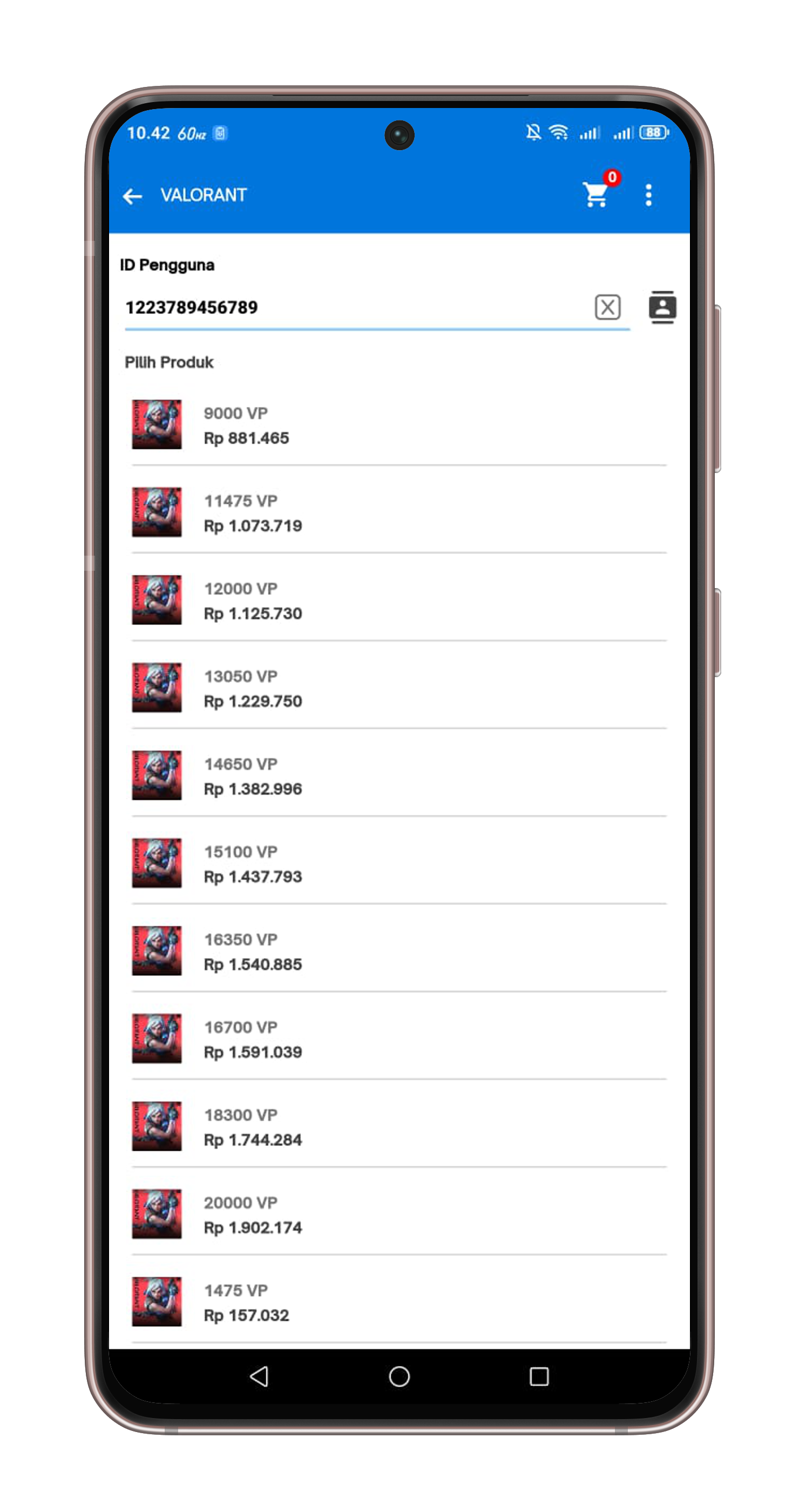 aplikasi top up vp murah