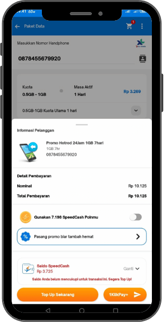 beli paket data xl pakai qris