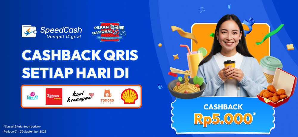 Cashback qris setiap hari di SpeedCash