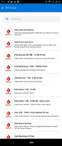 jenis paket data yang tersedia