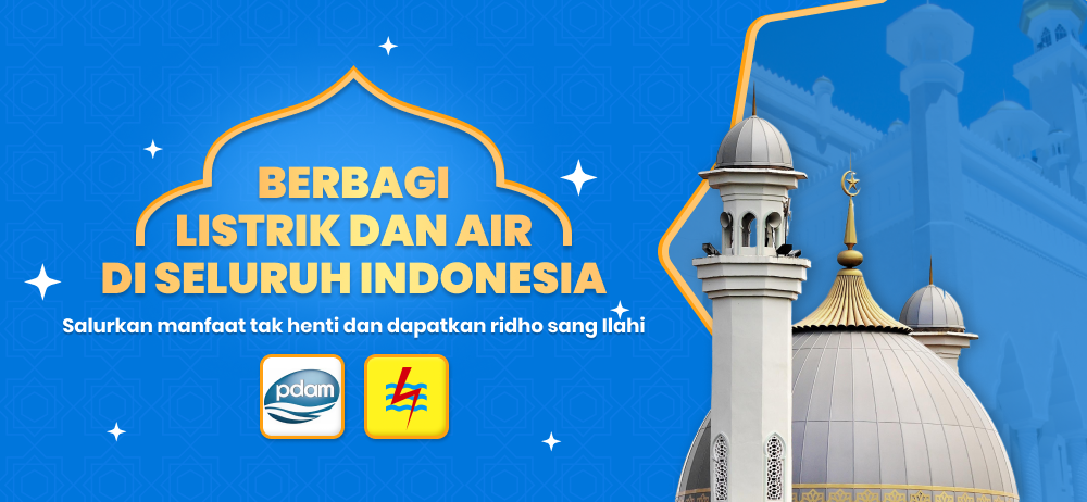 Berbagi listrik dan air di masjid dan musholla terdekat pakai speedcash