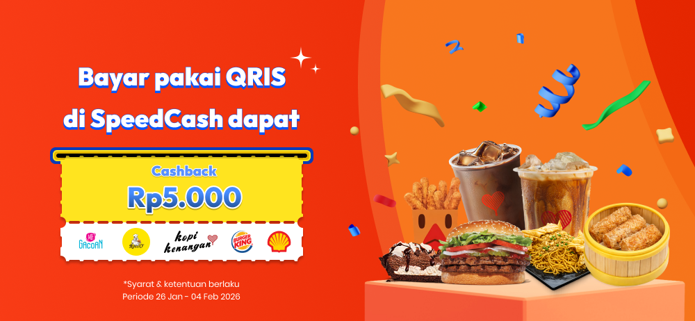 Bayar pakai qris di SpeedCash dapat cashback